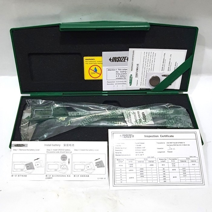 

Insize 1108-200 Sigmat Digital 8 Inch 200 Mm / Jangka Sorong Caliper