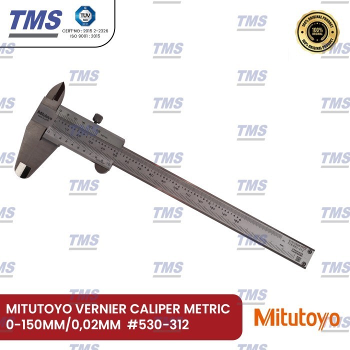 

Jangka Sorong Vernier Caliper Mitutoyo 0 - 150 Mm / 0,02 Mm #530-312