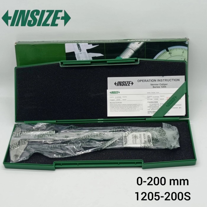 

Insize Sigmat 8" 0-200 Mm Jangka Sorong Manual 1205-200S