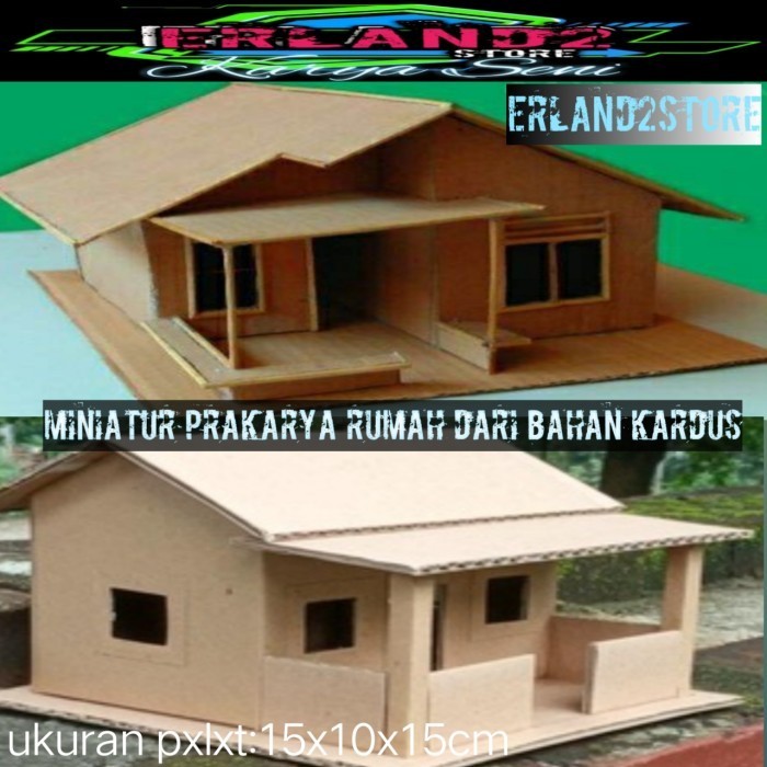 

prakarya rumah dari kardus