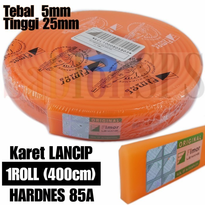 

KARET RAKEL SABLON FIMOR ORANGE LANCIP 5MMX25MM 1 ROLL