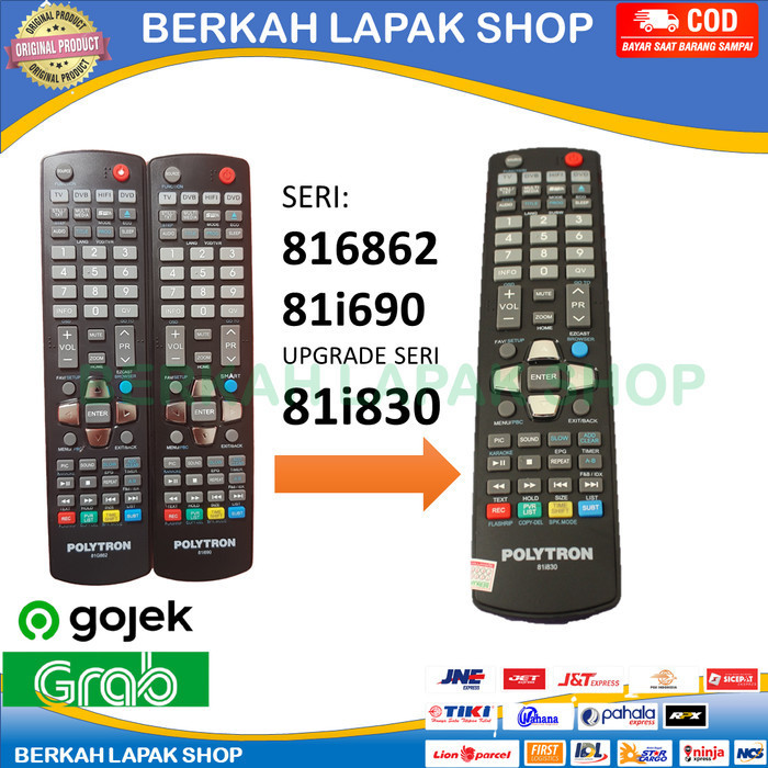 Remote Remot Tv Polytron Led Lcd 81G862 81I690