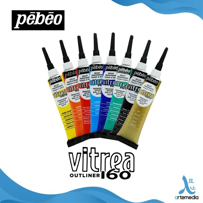 

Ready Pebeo Vitrea 160 Relief Glass Paint Outliner Decorative Color Cat DIY