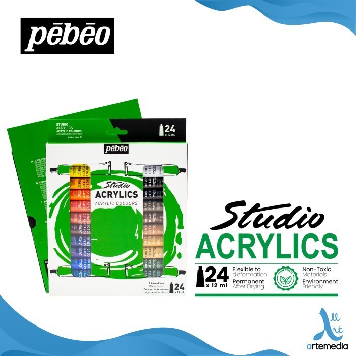 

Ready Cat Akrilik Pebeo Studio Acrylic Paint 24x12ml Tube Set