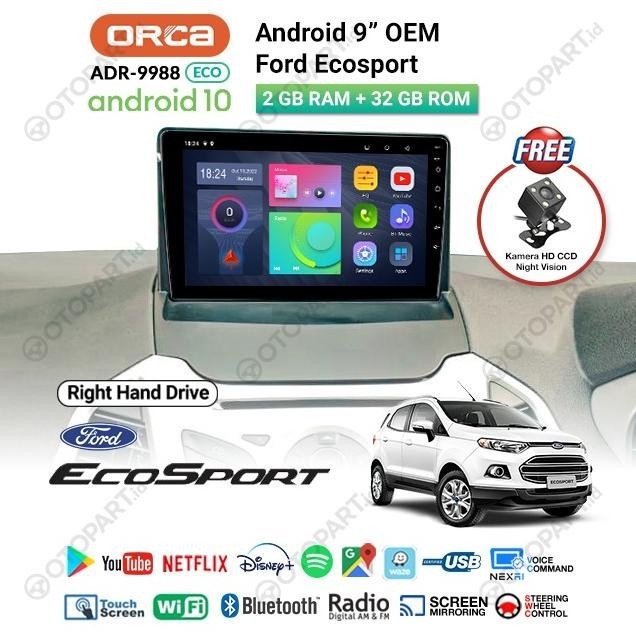 Head Unit Android Auto Carplay 9 Inch Ford Ecosport Orca Special Price