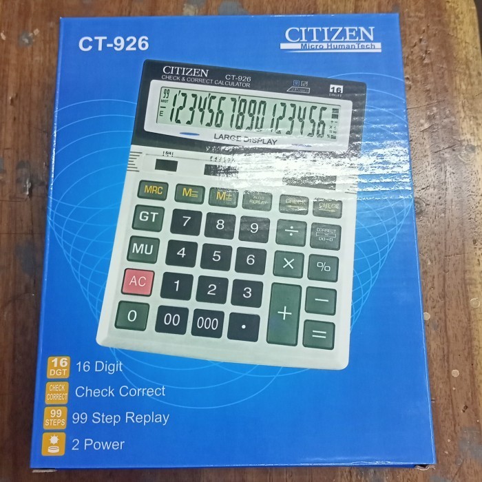 

Ready Kalkulator Citizen CT 926 16 Digit