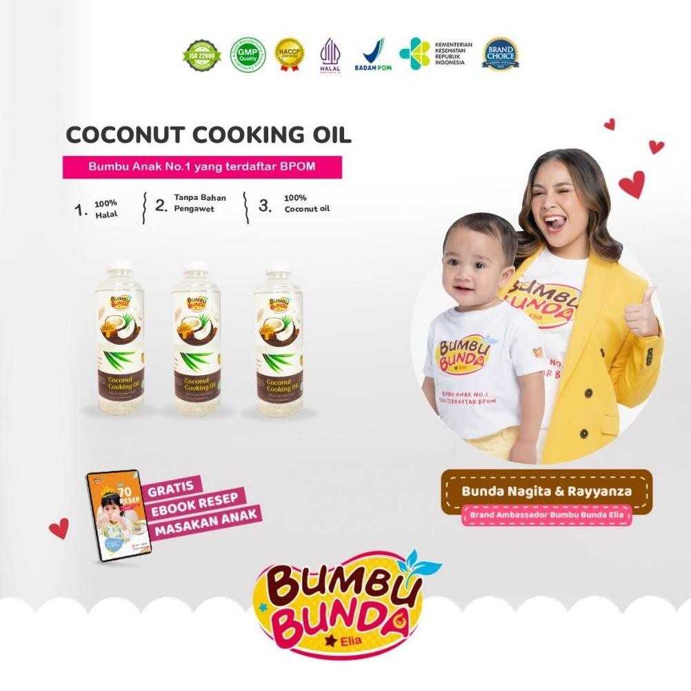 

fb-4 Bumbu Bunda Elia Coconut Cooking Oil / Minyak MPASI / BB Booster MPASI / CCO / VCO / Lemak MPASI / Minyak Bayi Original