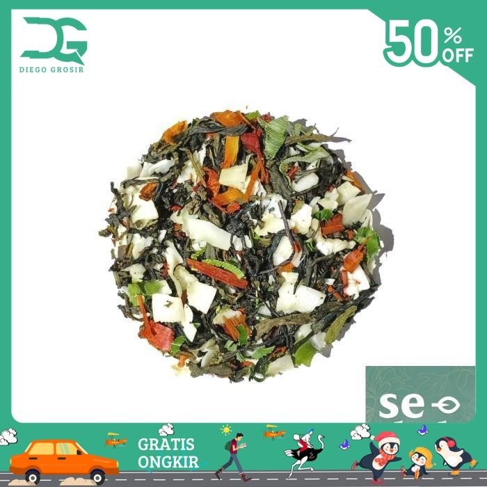 

COCO PANDAN TEA BLEND - GREEN TEA COCONUT PANDAN SECANG 60 GRAM GRATIS ONGKIR