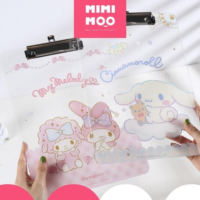 

MIMIMOO Clipboard Papan Jalan Ujian Sanrio Cinnamoroll Kuromi WS88