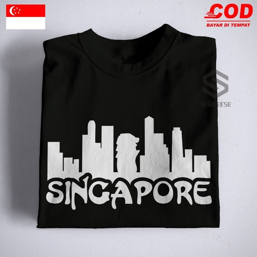 SINGAPORE  - Kaos - Baju - T-Shirt - Pakaian - Murah - Pria - Wanita - COD