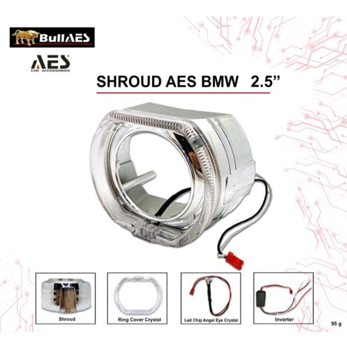 Shroud Bmw Klasik 2.5 Inch Proji Mobil Motor