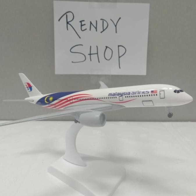 Pesawat Diecast Miniatur Malaysia Roda