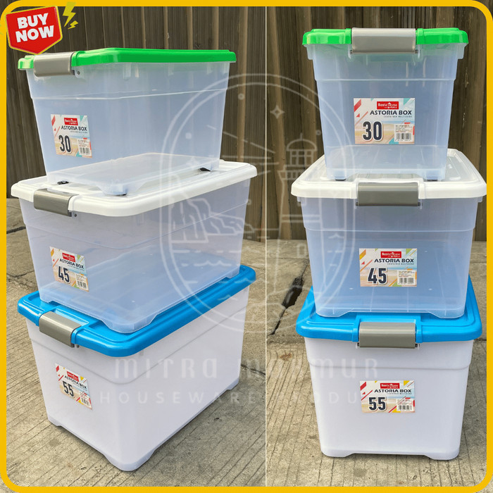 Kontainer Box Roda 30 45 55 Liter Basic Home Lion Star Container Box