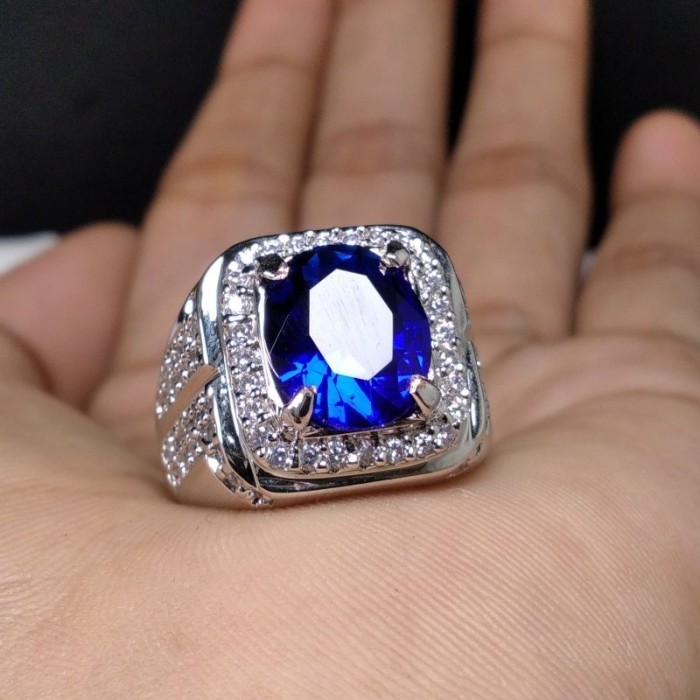 Ready batu cincin king safir asli