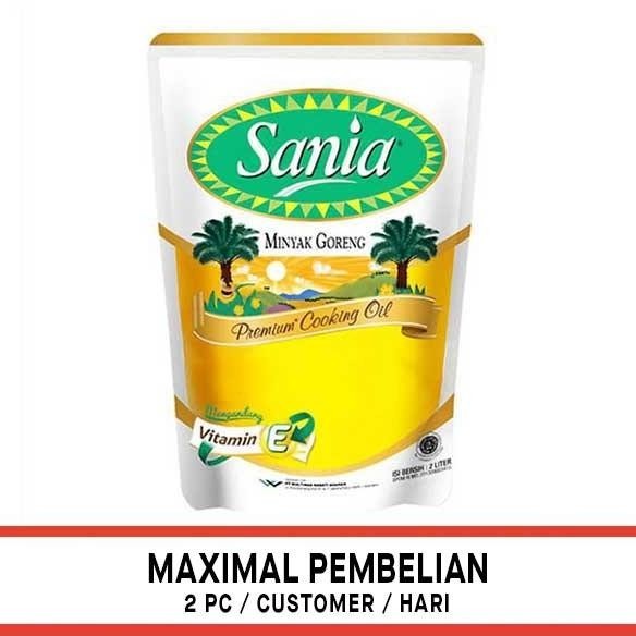 

READY STOCK SANIA COOKING OIL REFILL 2 LITER - MINYAK GORENG !!!!!