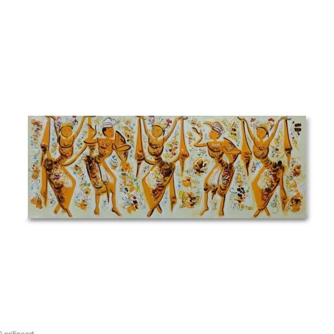 Lukisan Abstrak Penari Bali