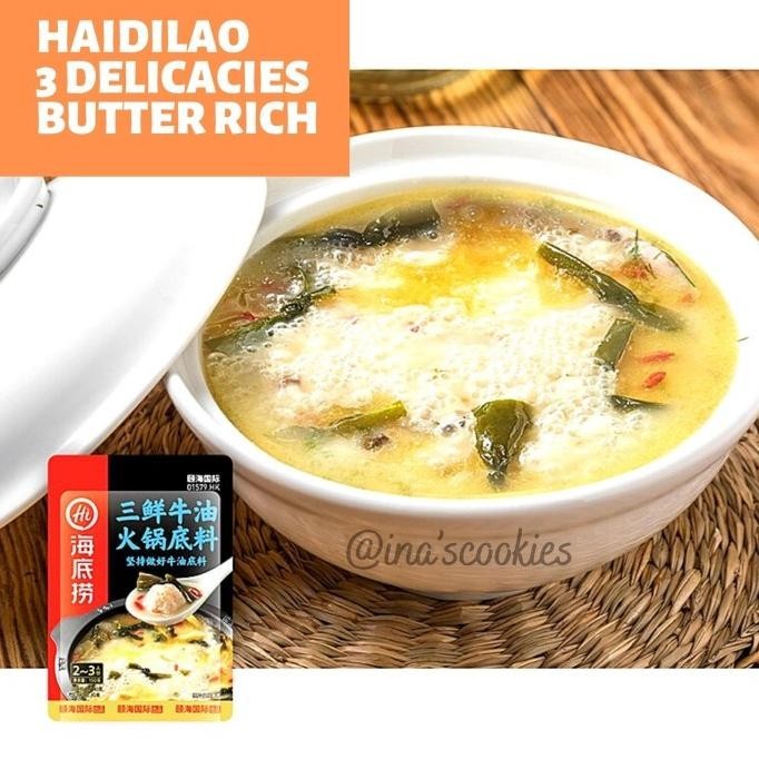 

BIG SALE HAIDILAO THREE DELICACIES SOUP HOTPOT BASE - SAN XIAN TANG !!!!!
