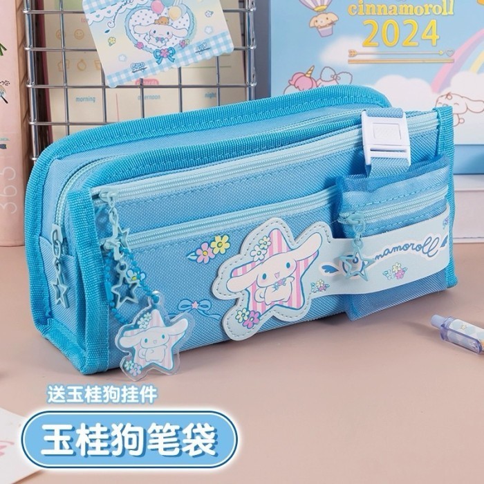 

PENCIL CASE SANRIO ORIGINAL/TEMPAT PENSIL CINAMUROL KUROMI ANAK DEWASA