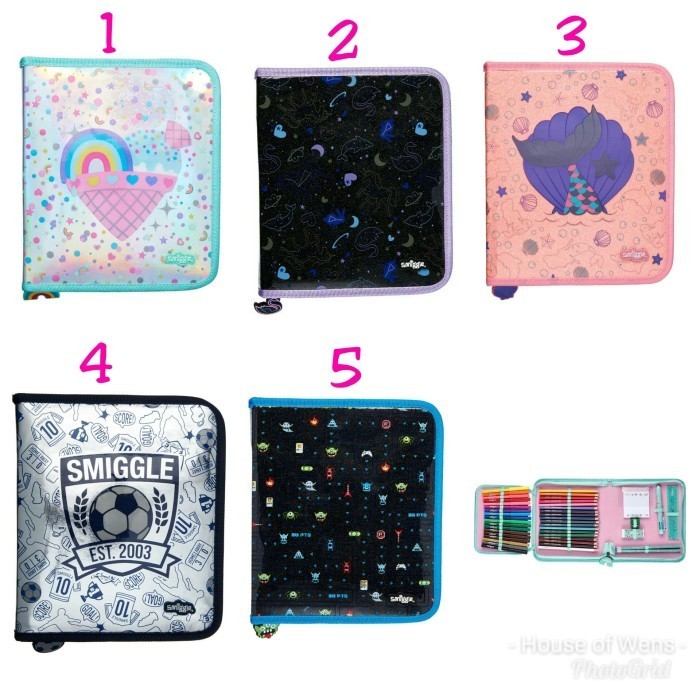 

SMIGGLE ZIP IT FASHION KIT - TEMPAT PENSIL SET SMIGGLE