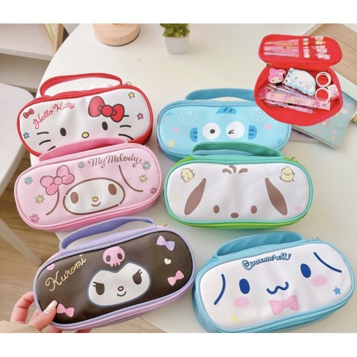 

KOTAK PENSIL ANAK KAIN RESELTING MUAT BANYAK KARAKTER KUROMI HANGYODON