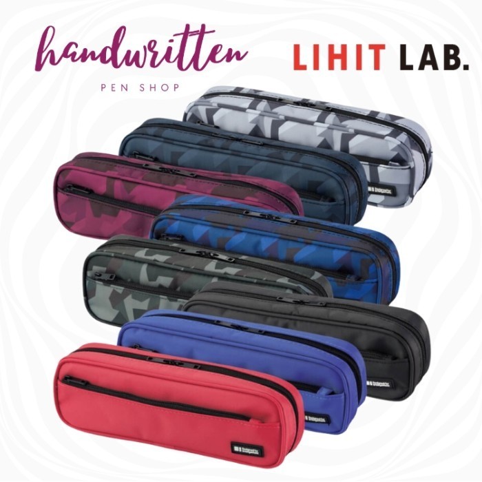 

LIHIT LAB A-7552 ZIPPER PEN CASE 2-WAY/ TEMPAT PENSIL