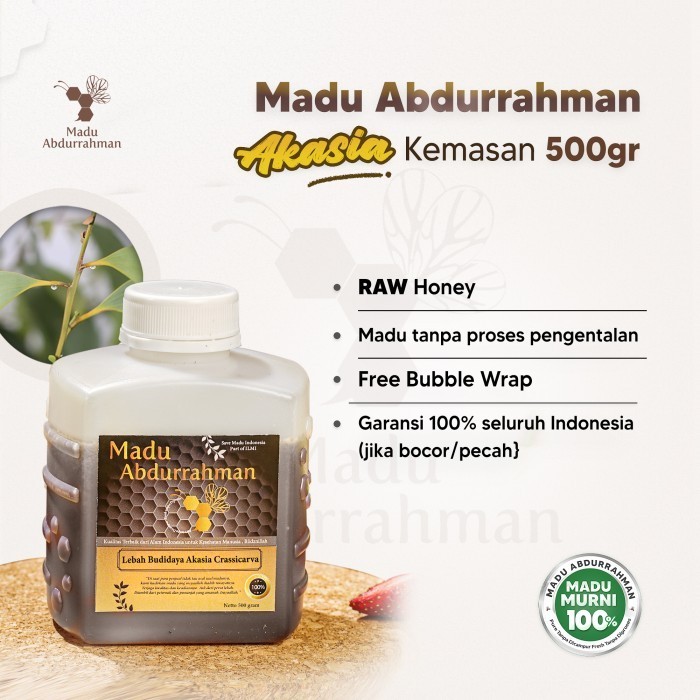 

Ready Madu Akasia Crassicarva. Madu Abdurrahman 100% MURNI & ASLI Raw Honey