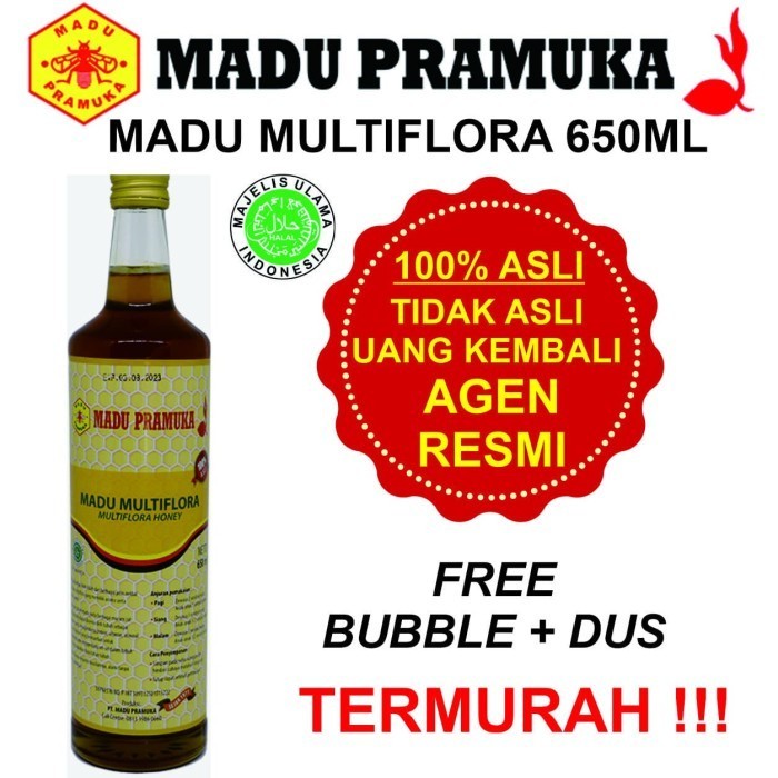 

Ready Madu Pramuka Asli Multiflora 650ml