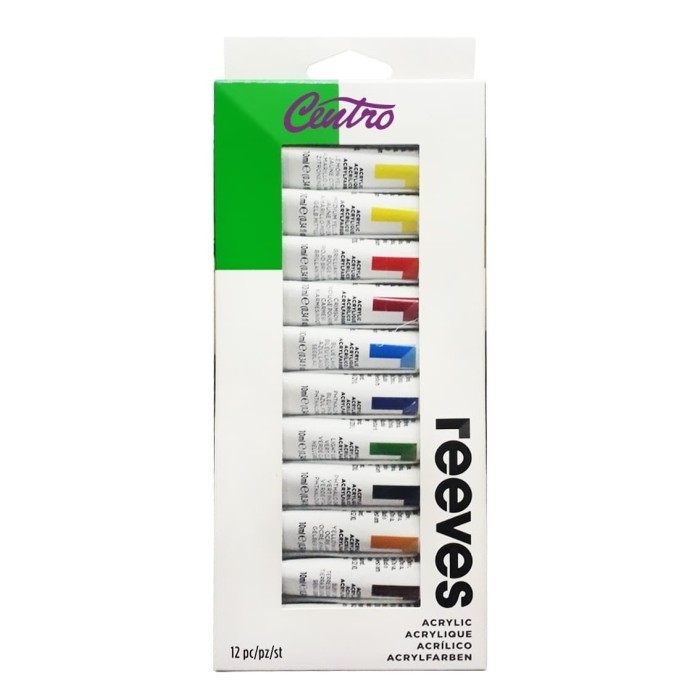 

REEVES ACRYLIC SET 12 COLOUR / CAT AKRILIK 12 WARNA