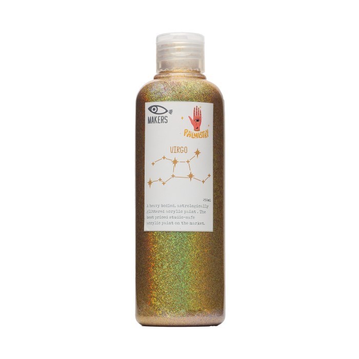 

MAKERS TRANSPARENT GLITTER ACRYLIC PAINT 250ML- VIRGO ( EMAS )