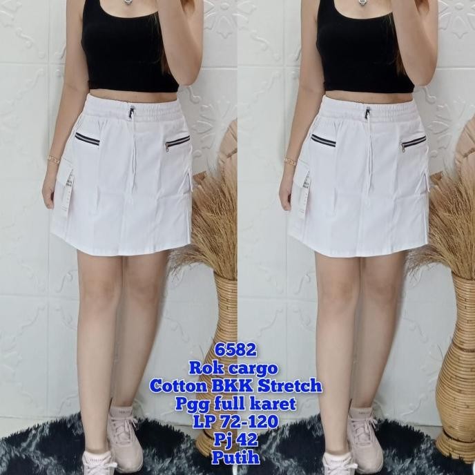 rok cargo katun bkk strech lp 72-120 putih, coksu, hitam, navy, hijau