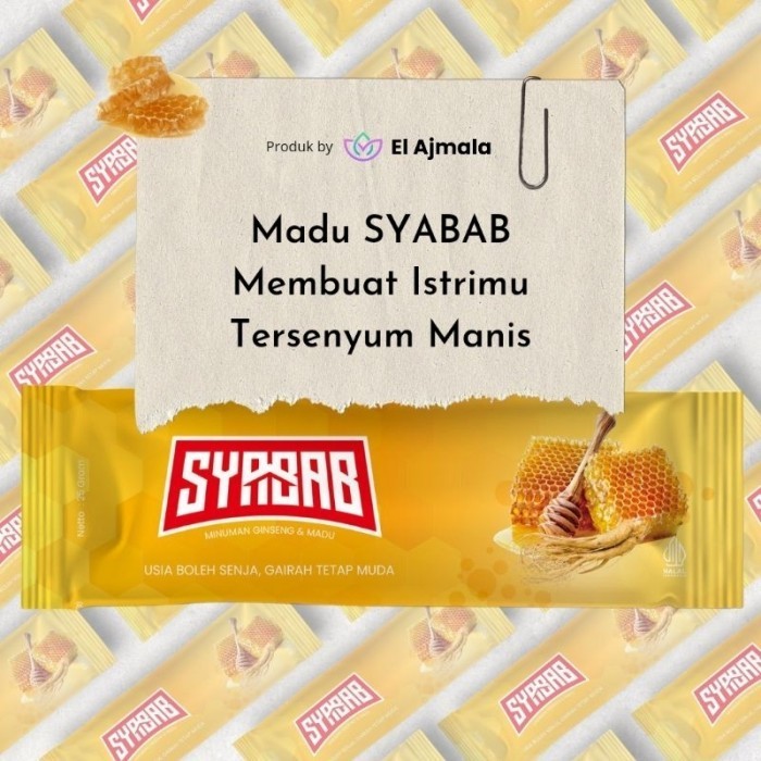 

Madu SYABAB 10 Sachet (EXP LAMA)