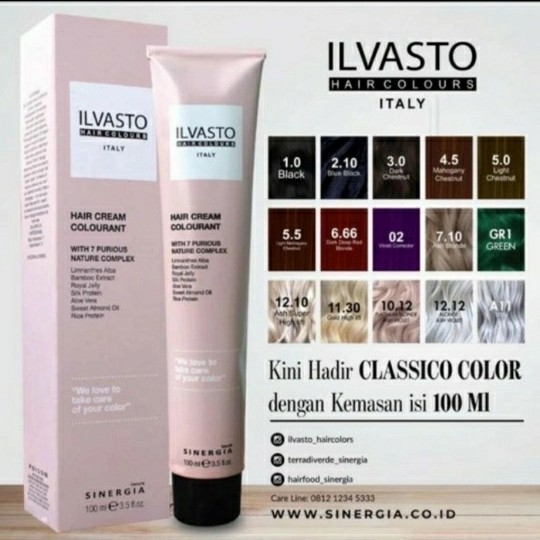 ILVASTO CLASSICO 100ML PEWARNA RAMBUT