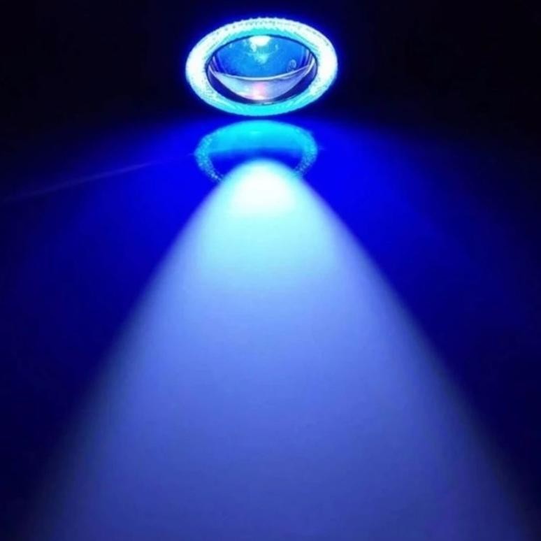 GA24 SEPASANG Lampu Tembak Foglamp Depan 2 PCS LED Kabut Daymaker 89mm 3.5 Inch 76mm 3 Inch Angel Ey