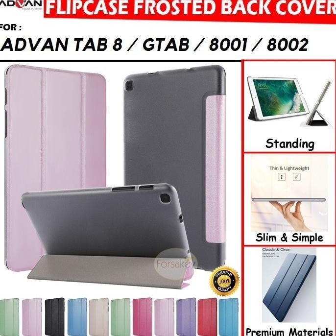 [TERBARU] Advan Tab 8 Inch 8001 8002 Gtab G Tab Tablet Flip Book Cover Case Casing Sarung Kesing Fli