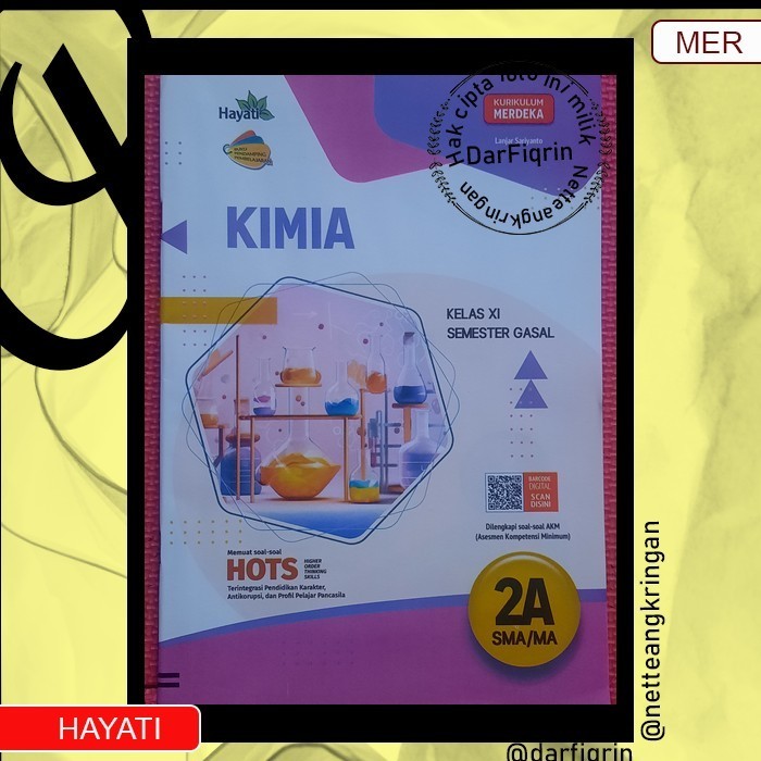 LKS Kimia Kelas 11 Semester 1 SMA/MA KURMER Kurikulum Merdeka-Hayati-HOTS-Lanjar