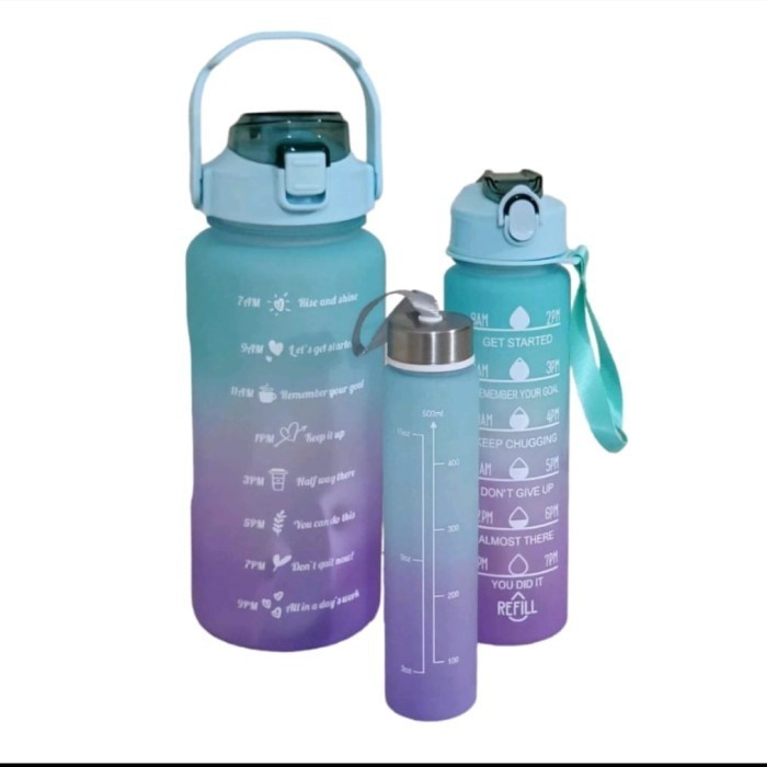 SALE BOTOL MINUM 2 LITER + 1 LITER + 500 ML BOTOL MINUM 3 IN 1
