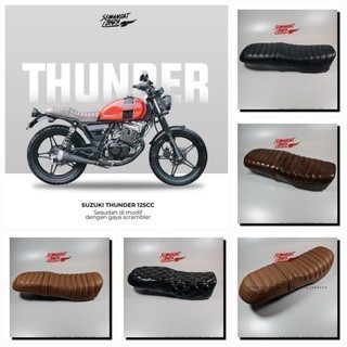 Jok Japstyle, Scrambler Khusus Thunder 125 Tanpa Rombak Rangka Tengah.