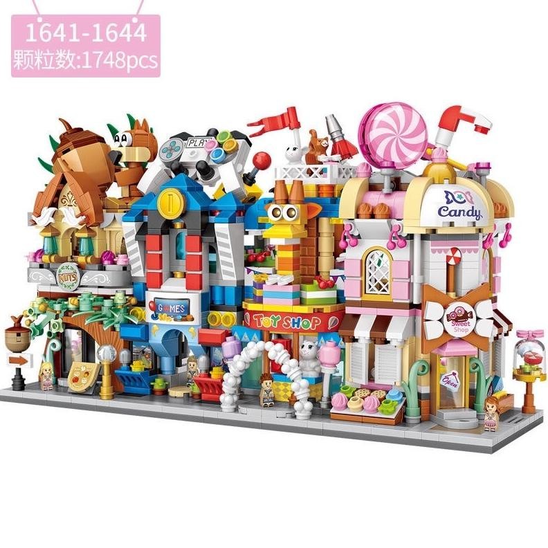 [DISKON] LOZ Street Mini 1641-1644 Building Block Brick