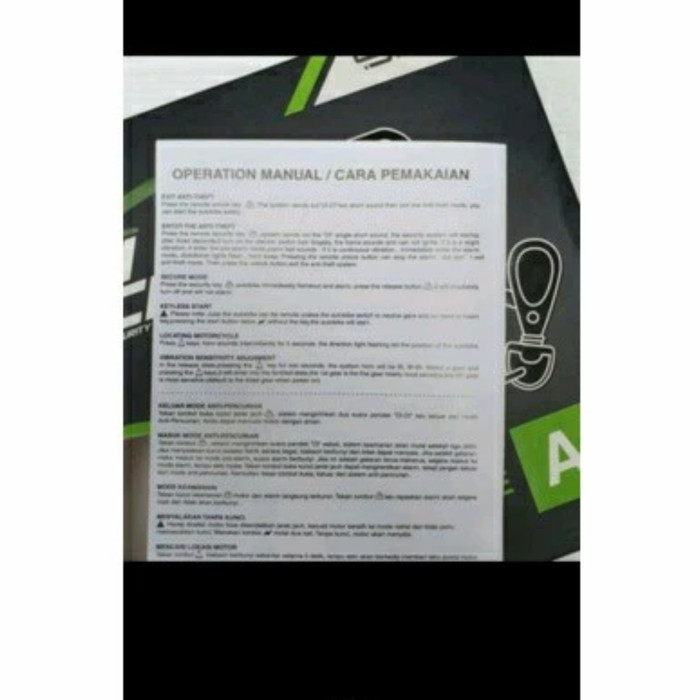 Alarm Motor Anti Maling Nmax Pcx Xmax Alarm Remot Anti Begal Universal