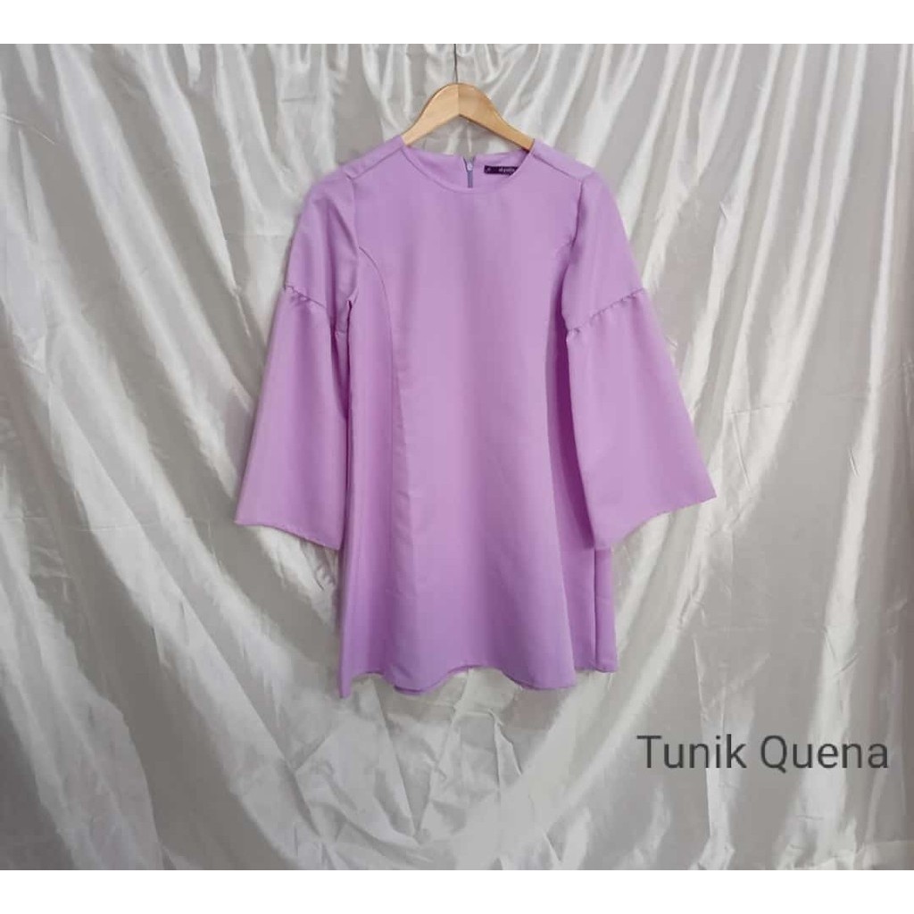 Elzatta Tunik Non Kaos Dewasa Polos Tunik Quena