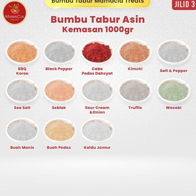

(1 KG) Bumbu Tabur Bubuk Premium Keripik Kentang Lidi Ayam Jilid 1 LM99