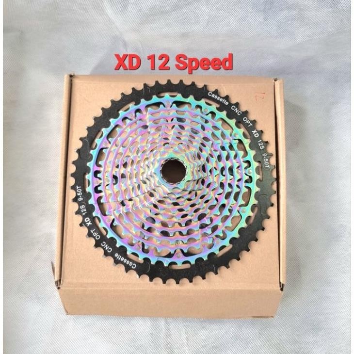 Premium Sprocket 12 Speed 9-50T XD Drive Rainbow