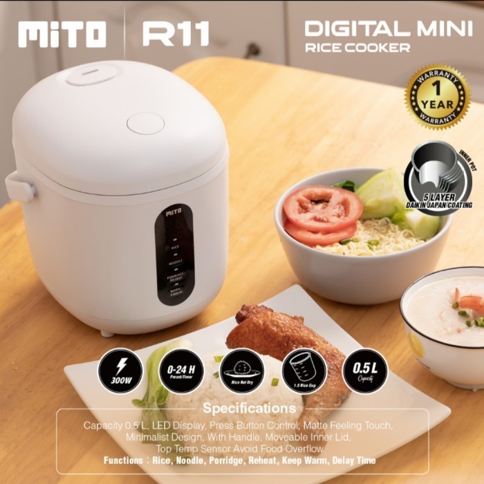 Mito Rice Cooker Digital Mini R11/0,5Liter