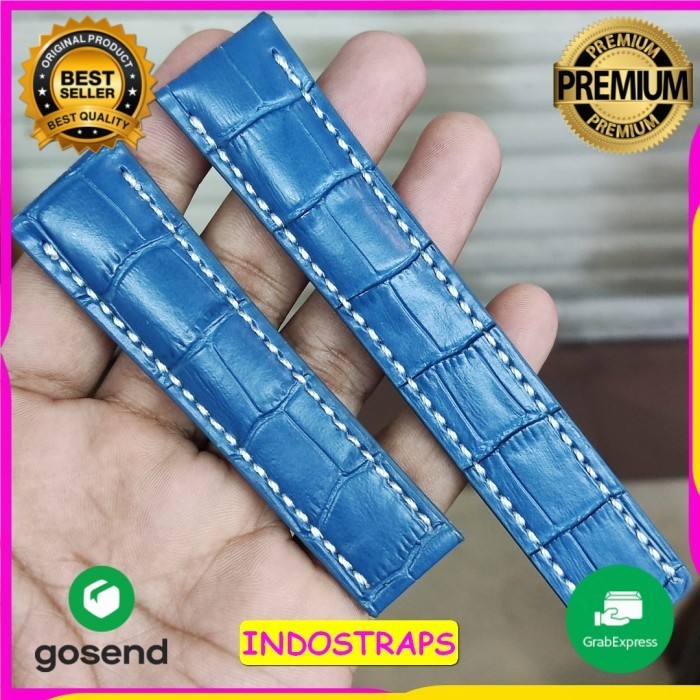 BREITLING STRAP TALI JAM TANGAN KULIT BREITLING 24MM MURAH