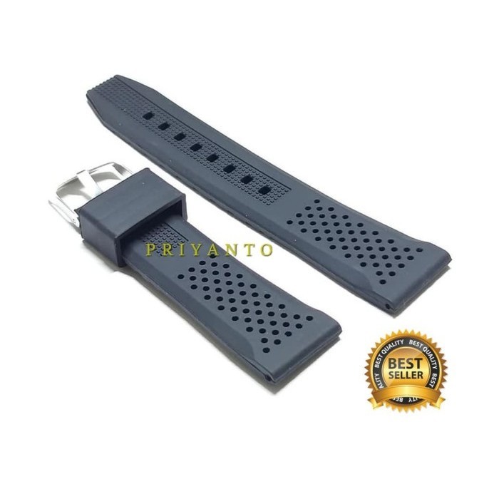 RUBBER STRAP TALI KARET JAM TANGAN WATCH SEIKO CITIZEN ORIENT 22MM ASLI