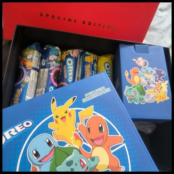 

DISKON BISKUIT OREO POKEMON LIMITED EDITION PLATE & GLASS !!!