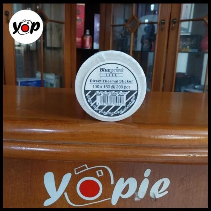 

BEST DEAL KERTAS THERMAL STIKER LABEL RESI BLUEPRINT LITE 100X150MM @ 200 PCS !!!!!!