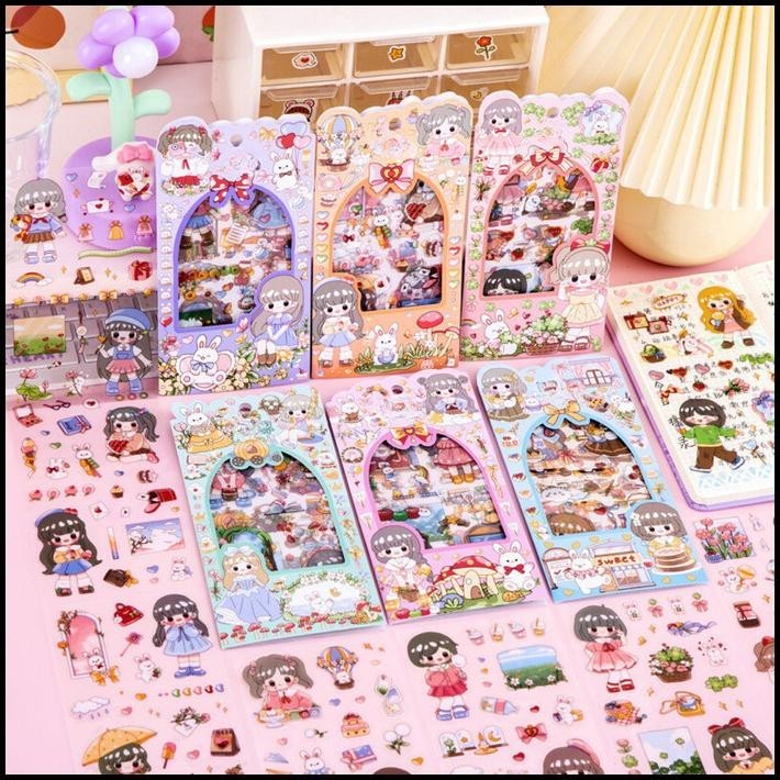 

GRATIS ONGKIR TOPER STICKER DIY SET ISI 4 LEMBAR CUTE GIRL STIKER JURNAL PLANNER !!!!!!!