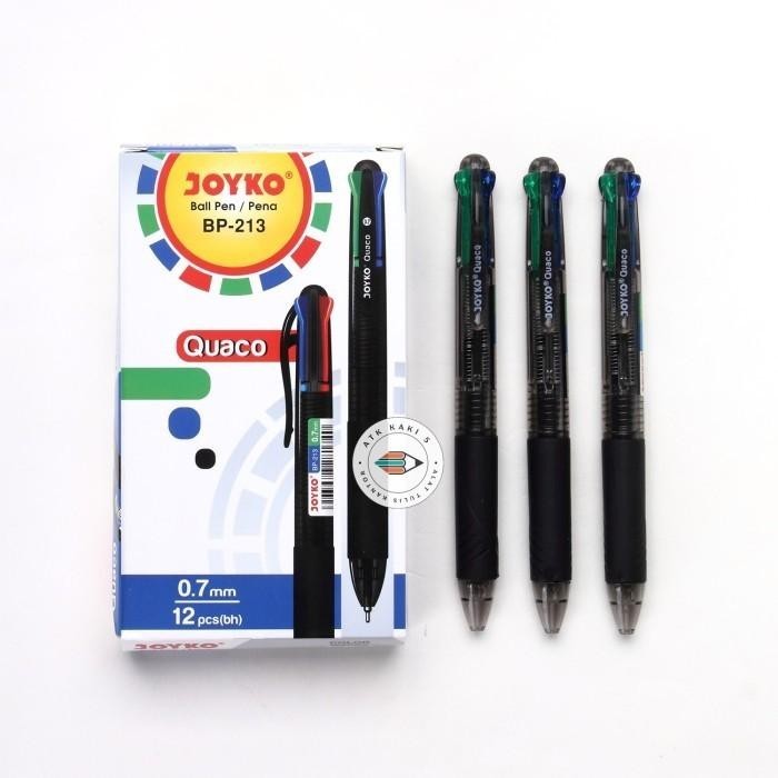 

JOYKO Pulpen 4 Warna Tinta BP-213 Quaco - Lusin Import