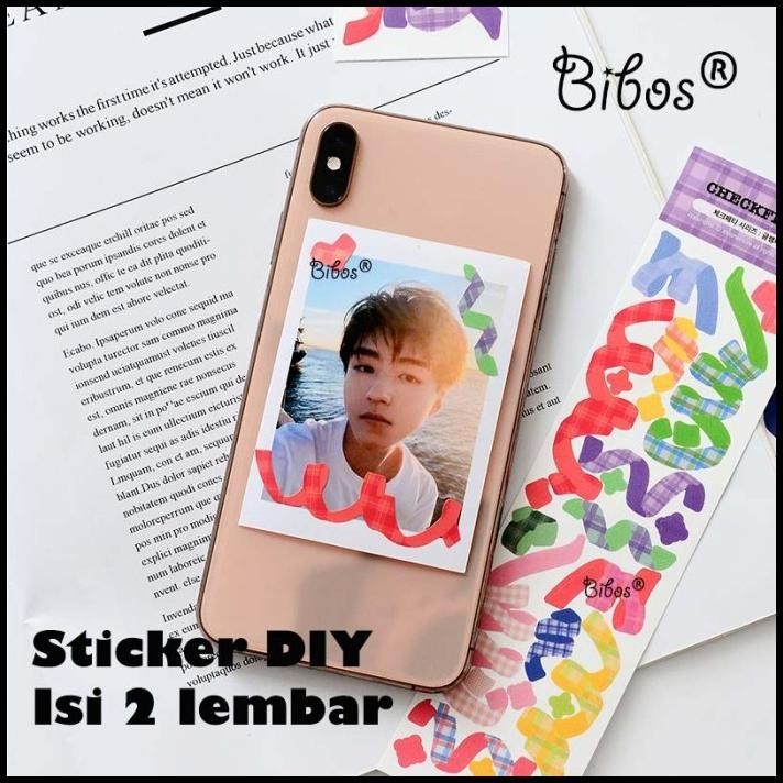 

TERMURAH 2PCS - AESTHETIC DIY STICKER BUKU DIARY STIKER TUMBLER STICKER DECOR !!!!